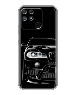 Чохол для Realme NARZO 30A з картинкою «Темний силует BMW»