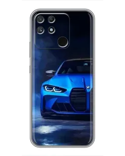 Чохол для Realme NARZO 30A з картинкою «Блакитна BMW M4»