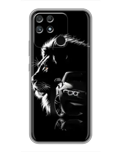 Чохол для Realme NARZO 30A з картинкою «BMW та лев» Чохол для Realme NARZO 30A з картинкою «BMW та лев»