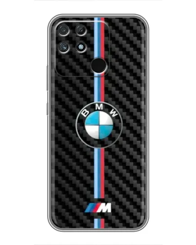 Чохол для Realme NARZO 30A з картинкою «Емблема BMW та карбон» Чохол для Realme NARZO 30A з картинкою «Емблема BMW та карбон»