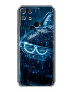 Чехол для Realme NARZO 30A с картинкой «BMW под дождем»