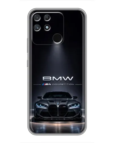 Чехол для Realme NARZO 30A с картинкой «BMW сквозь ночной город» Чехол для Realme NARZO 30A с картинкой «BMW сквозь ночной город»