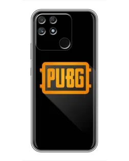 Чехол для Realme NARZO 30A с картинкой «PUBG — рамка лого»