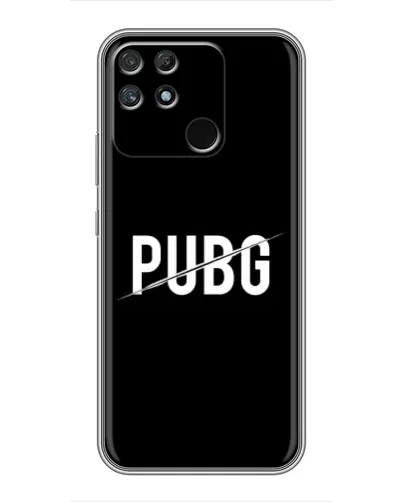 Чехол для Realme NARZO 30A с картинкой «PUBG — белый логотип» Чехол для Realme NARZO 30A с картинкой «PUBG — белый логотип»