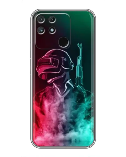 Чехол для Realme NARZO 30A с картинкой «PUBG — огненный воин» Чехол для Realme NARZO 30A с картинкой «PUBG — огненный воин»