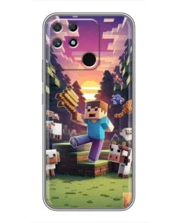 Чохол для Realme NARZO 30A з картинкою «Стів на фермі» Чохол для Realme NARZO 30A з картинкою «Стів на фермі»