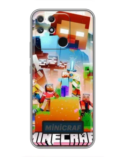 Чохол для Realme NARZO 30A з картинкою «Minecraft герої гри» Чохол для Realme NARZO 30A з картинкою «Minecraft герої гри»