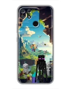 Чохол для Realme NARZO 30A з картинкою «Ендермен у лісі»