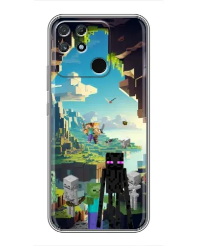 Чохол для Realme NARZO 30A з картинкою «Ендермен у лісі» Чохол для Realme NARZO 30A з картинкою «Ендермен у лісі»