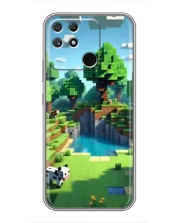 Чохол для Realme NARZO 30A з картинкою «Minecraft літній день»