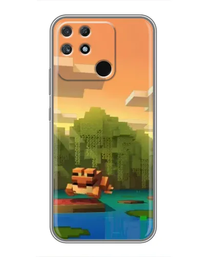 Чехол для Realme NARZO 30A с картинкой «Майнкрафт закат солнца» Чехол для Realme NARZO 30A с картинкой «Майнкрафт закат солнца»