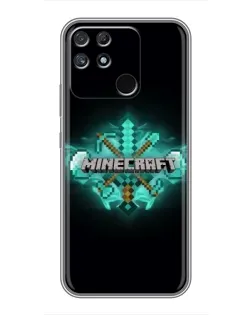 Чохол для Realme NARZO 30A з картинкою «Minecraft Diamond лого»