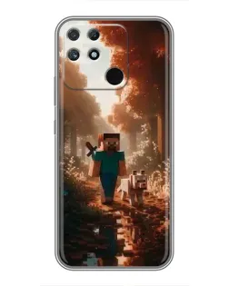 Чохол для Realme NARZO 30A з картинкою «Стів у лісі»