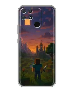 Чохол для Realme NARZO 30A з картинкою «Стів біля вежі»