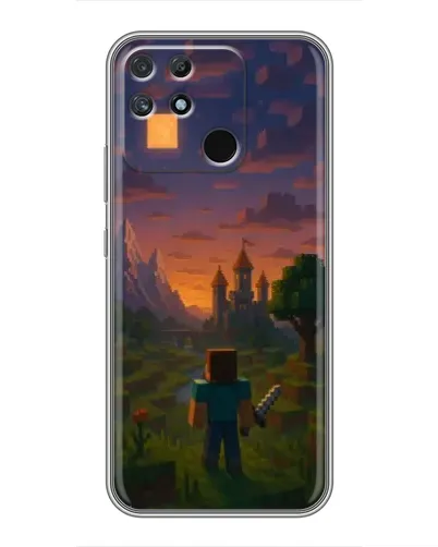 Чохол для Realme NARZO 30A з картинкою «Стів біля вежі» Чохол для Realme NARZO 30A з картинкою «Стів біля вежі»