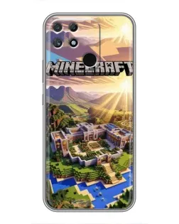 Чохол для Realme NARZO 30A з картинкою «Minecraft панорама»
