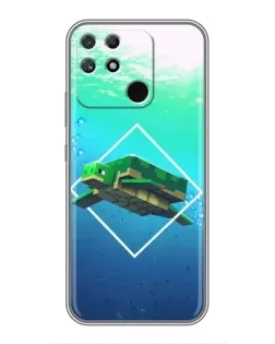 Чохол для Realme NARZO 30A з картинкою «Черепаха Minecraft»