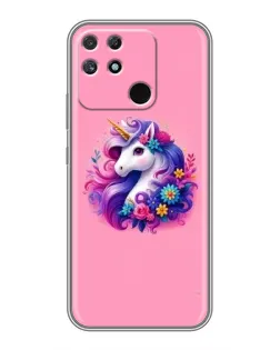 Чехол для Realme NARZO 30A с картинкой «Сказочный единорог»