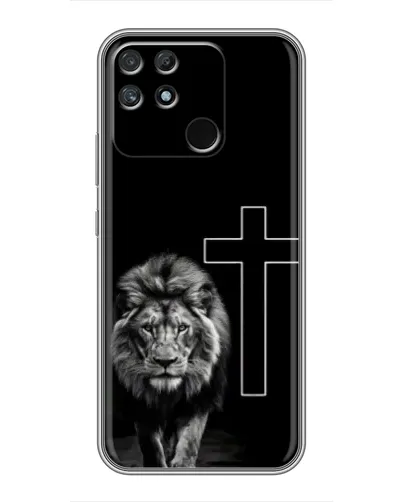 Чохол для Realme NARZO 30A з картинкою «Лев та Хрест» Чохол для Realme NARZO 30A з картинкою «Лев та Хрест»