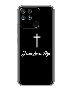 Чохол для Realme NARZO 30A з картинкою «Ісус любить тебе»