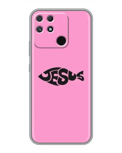 Чохол для Realme NARZO 30A з картинкою «Рожевий символ Jesus» Чохол для Realme NARZO 30A з картинкою «Рожевий символ Jesus»