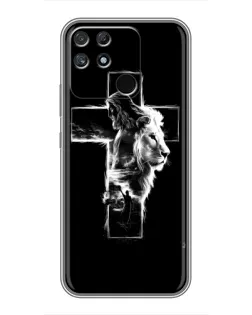 Чохол для Realme NARZO 30A з картинкою «Сяючий хрест Jesus»