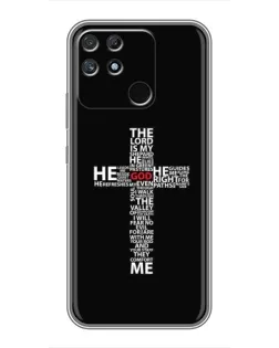 Чохол для Realme NARZO 30A з картинкою «Текстовий хрест»