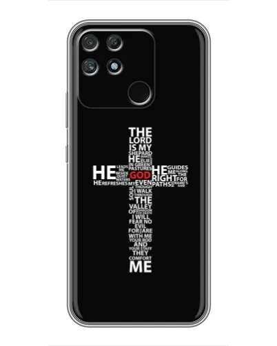 Чохол для Realme NARZO 30A з картинкою «Текстовий хрест» Чохол для Realme NARZO 30A з картинкою «Текстовий хрест»