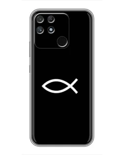 Чохол для Realme NARZO 30A з картинкою «Символ риби Jesus»