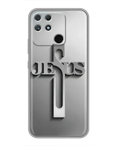 Чохол для Realme NARZO 30A з картинкою «Металевий хрест Jesus» Чохол для Realme NARZO 30A з картинкою «Металевий хрест Jesus»