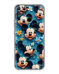 Чохол для Realme NARZO 30A з картинкою «Паттерн Міккі та Мінні»