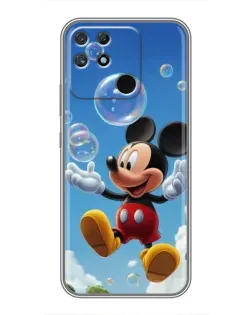 Чохол для Realme NARZO 30A з картинкою «Mickey та мильні бульбашки»
