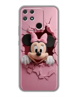 Чохол для Realme NARZO 30A з картинкою «Мінні крізь стіну»