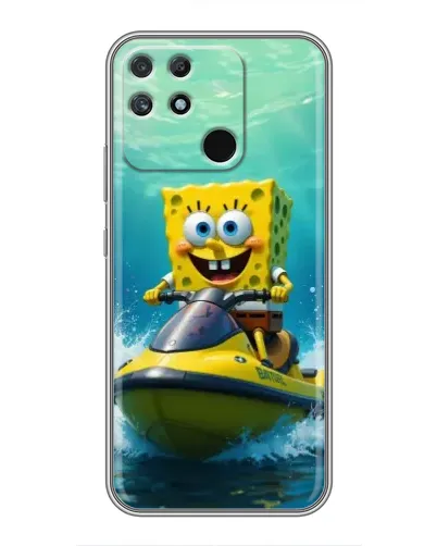 Чохол для Realme NARZO 30A з картинкою «Спанч Боб на гідроциклі» Чохол для Realme NARZO 30A з картинкою «Спанч Боб на гідроциклі»