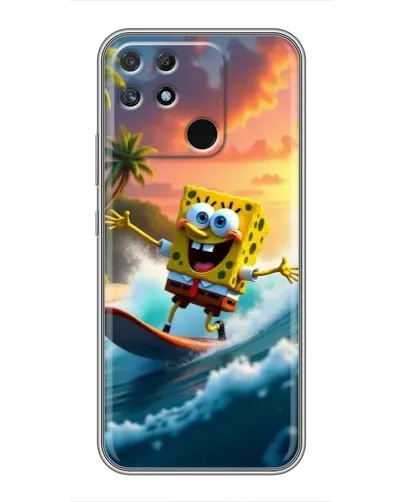 Чохол для Realme NARZO 30A з картинкою «Губка Боб серфінгіст» Чохол для Realme NARZO 30A з картинкою «Губка Боб серфінгіст»