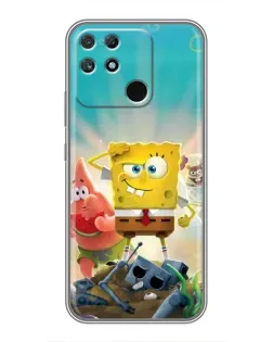 Чохол для Realme NARZO 30A з картинкою «Спанч Боб переможець»