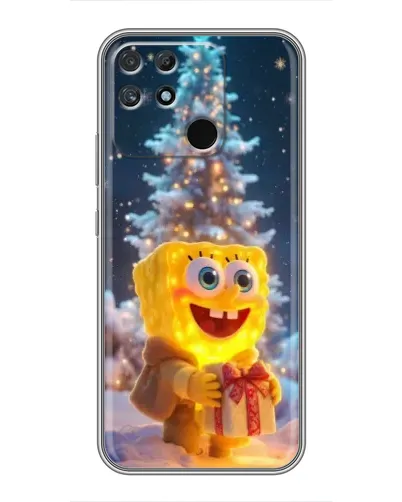 Чохол для Realme NARZO 30A з картинкою «Різдвяний Спанч Боб» Чохол для Realme NARZO 30A з картинкою «Різдвяний Спанч Боб»