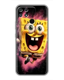 Чохол для Realme NARZO 30A з картинкою «Вибуховий Спанч Боб»