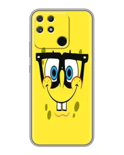 Чехол для Realme NARZO 30A с картинкой «Минималистичный Спанч Боб»