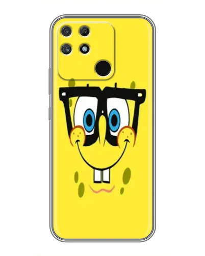 Чехол для Realme NARZO 30A с картинкой «Минималистичный Спанч Боб» Чехол для Realme NARZO 30A с картинкой «Минималистичный Спанч Боб»