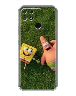 Чехол для Realme NARZO 30A с картинкой «Друзья на лужайке»