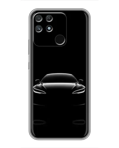 Чехол для Realme NARZO 30A с картинкой «Силуэт Tesla Night» Чехол для Realme NARZO 30A с картинкой «Силуэт Tesla Night»