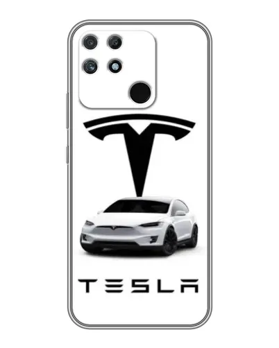 Чехол для Realme NARZO 30A с картинкой «Tesla White Style» Чехол для Realme NARZO 30A с картинкой «Tesla White Style»