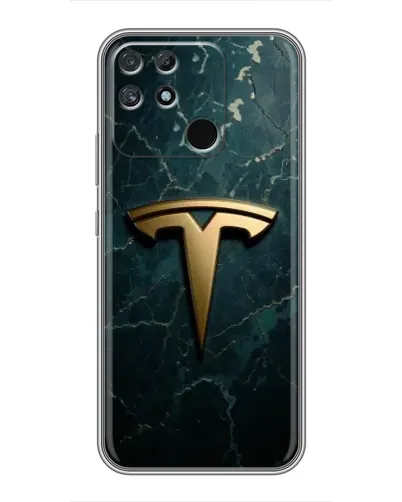 Чехол для Realme NARZO 30A с картинкой «Мраморная Tesla Gold» Чехол для Realme NARZO 30A с картинкой «Мраморная Tesla Gold»