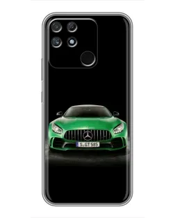 Чохол для Realme NARZO 30A з картинкою «Mercedes — неоновий лого»