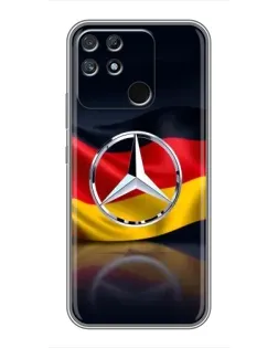 Чохол для Realme NARZO 30A з картинкою «Mercedes — прапор Німеччини»