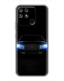 Чохол для Realme NARZO 30A з картинкою «Audi в неоні»