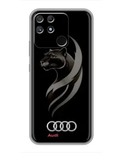 Чохол для Realme NARZO 30A з картинкою «Графіка — пантера та Audi»