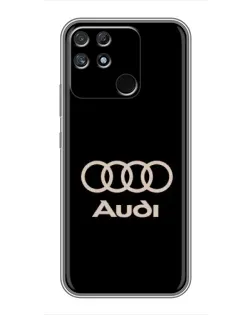 Чохол для Realme NARZO 30A з картинкою «Audi — золотий логотип»