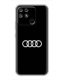 Чохол для Realme NARZO 30A з картинкою «Audi White Logo»